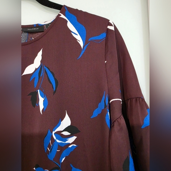 Halogen Floral Ruffle Sleeve Top - Multicolor - Picture 3 of 16